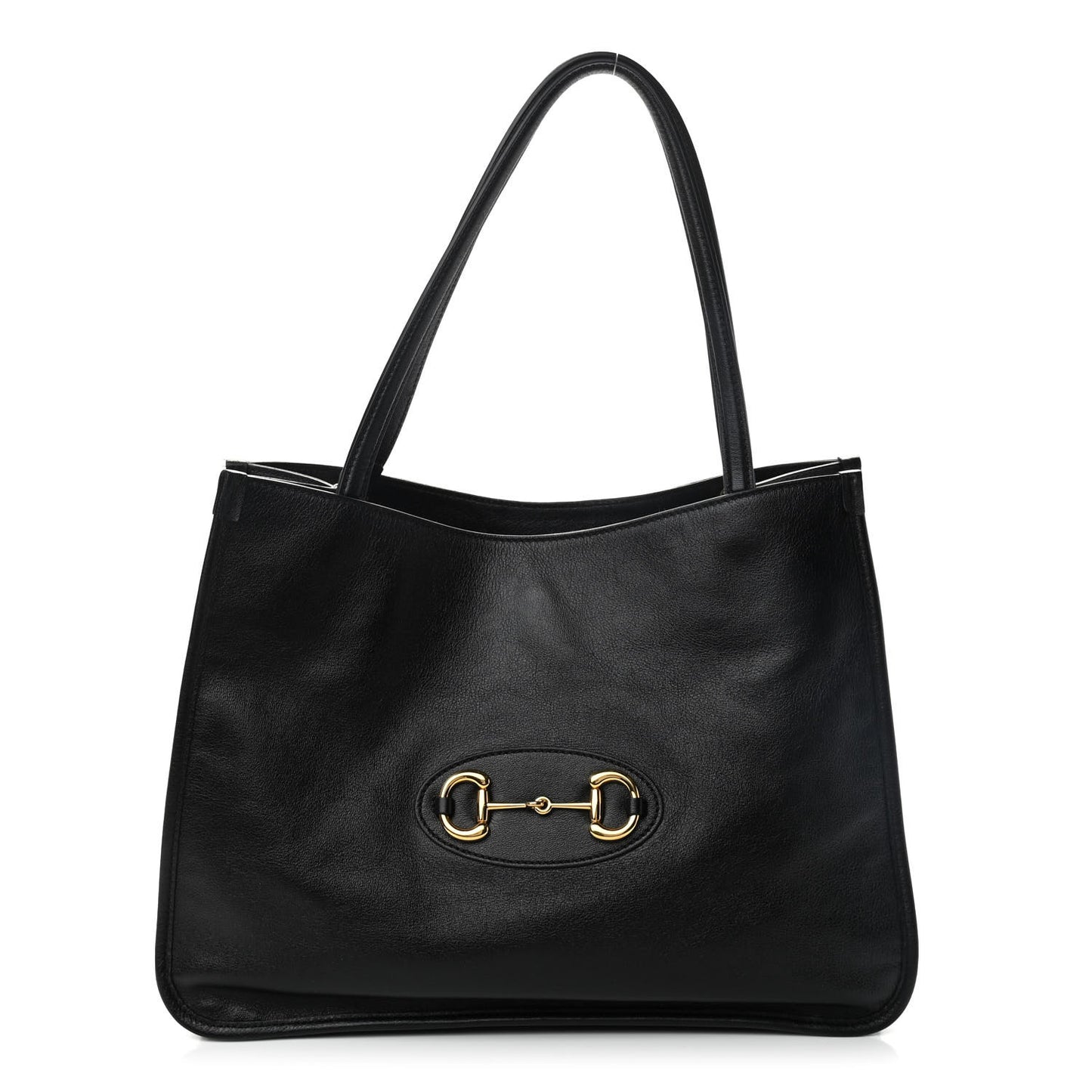 New Sakai Calfskin Lux Horsebit 1955 Tote Bag Black
