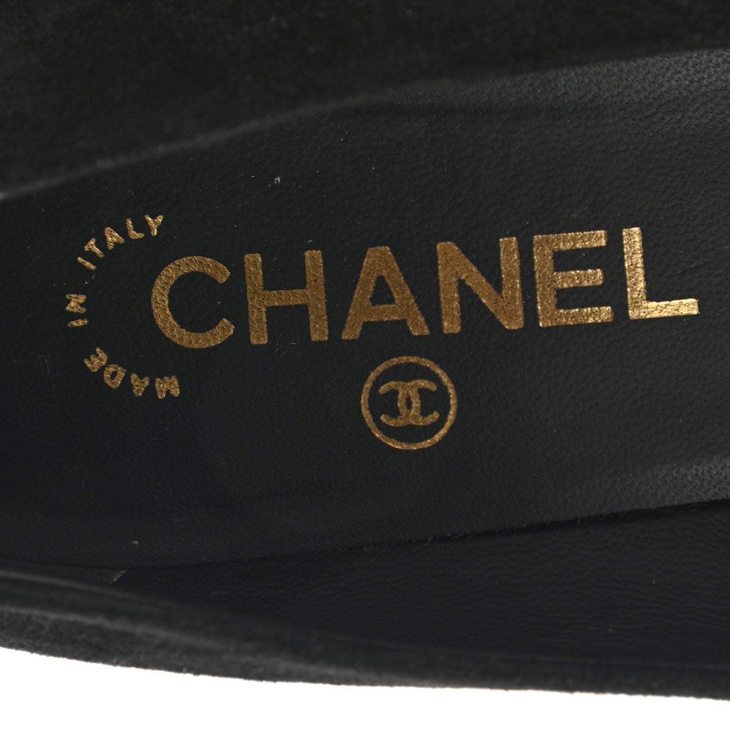Chanel Suede Grosgrain Cap Toe Pumps 37.5 Black 7 of 8