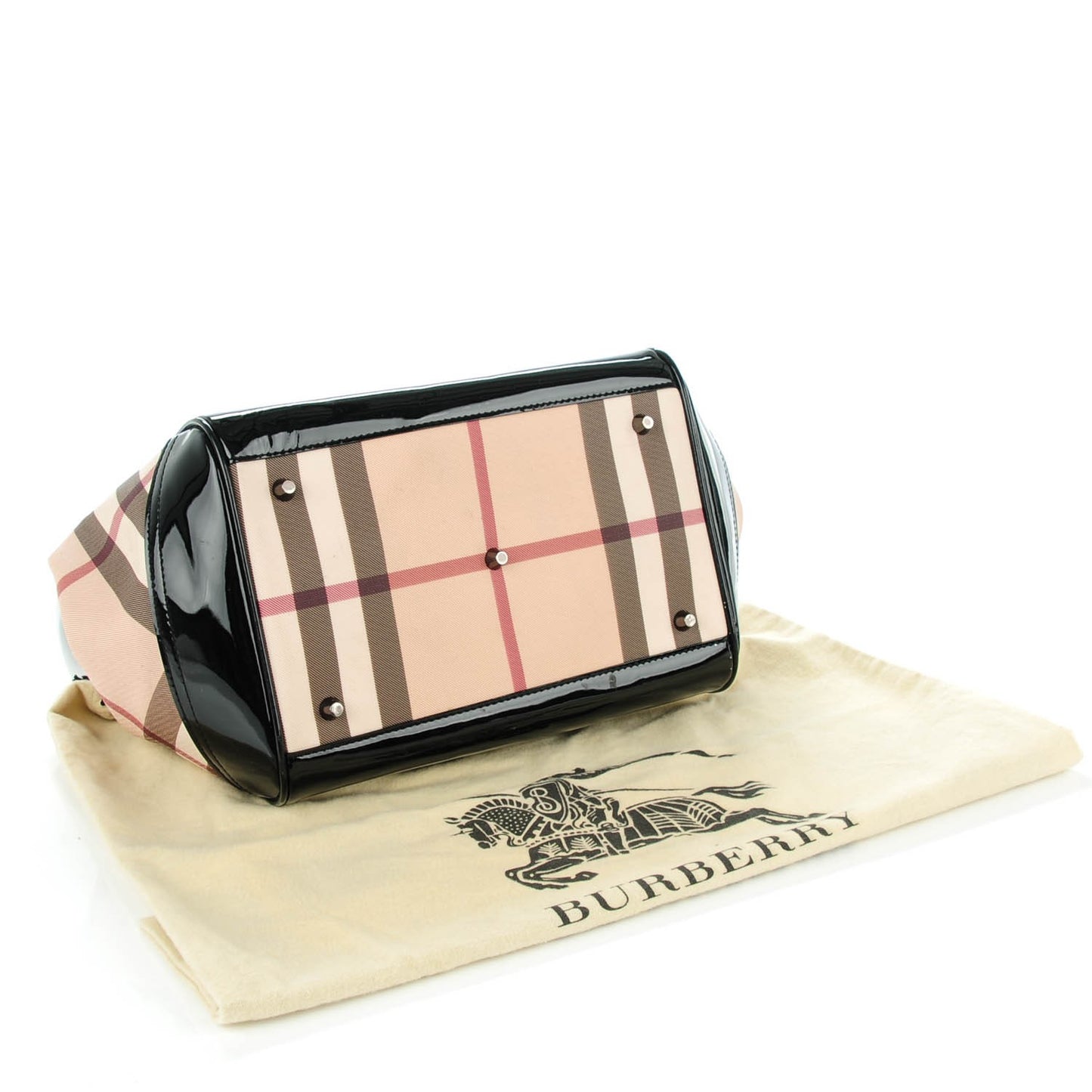 Supernova Check Small Tote Black