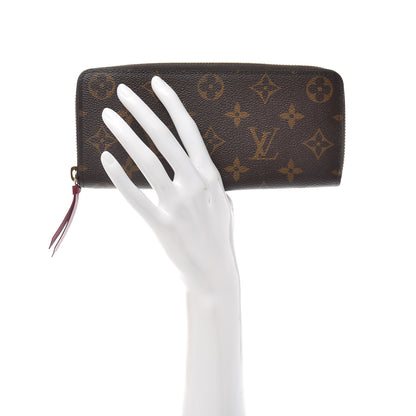 Louis Vuitton Monogram Clemence Wallet Fuchsia 2 of 6