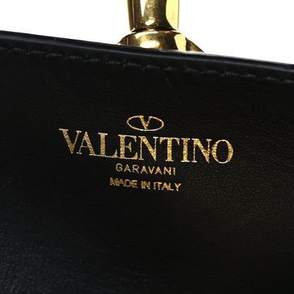 Valentino Garavani Grainy Calfskin Small VLogo Escape Shopper Black 6 of 6