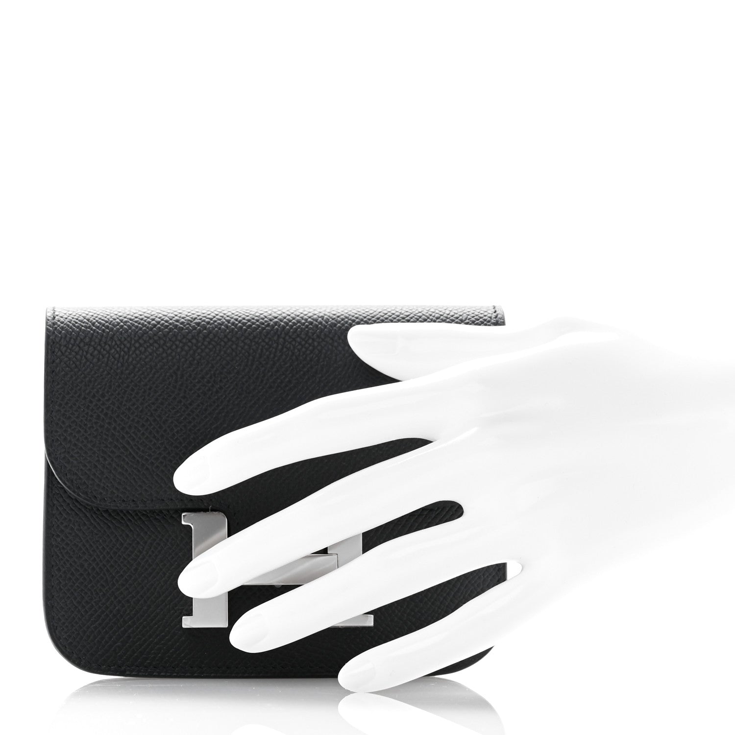 Hermes Epsom Constance Slim Wallet Black 2 of 10