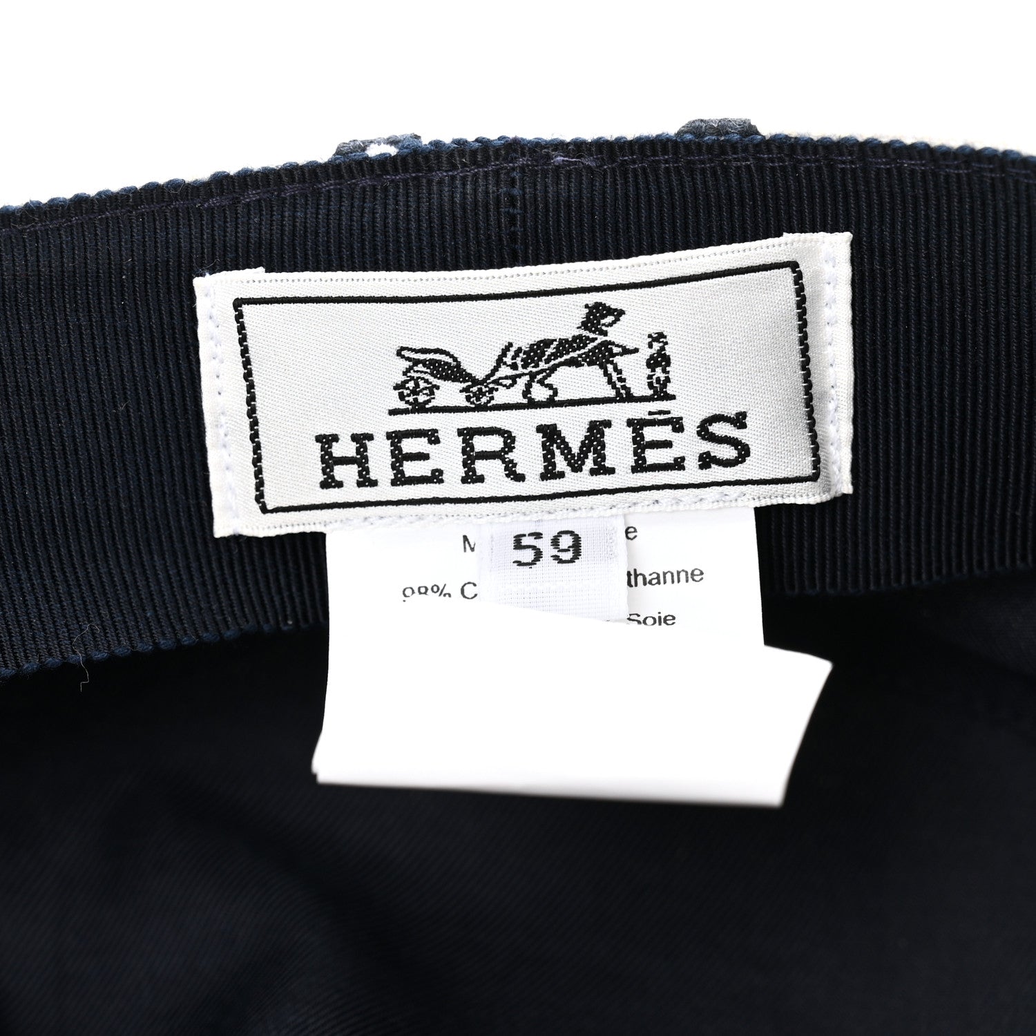 Hermes Canvas Womens Vauban Chaine d'Ancre Cap 59 Blanc Casse 8 of 11