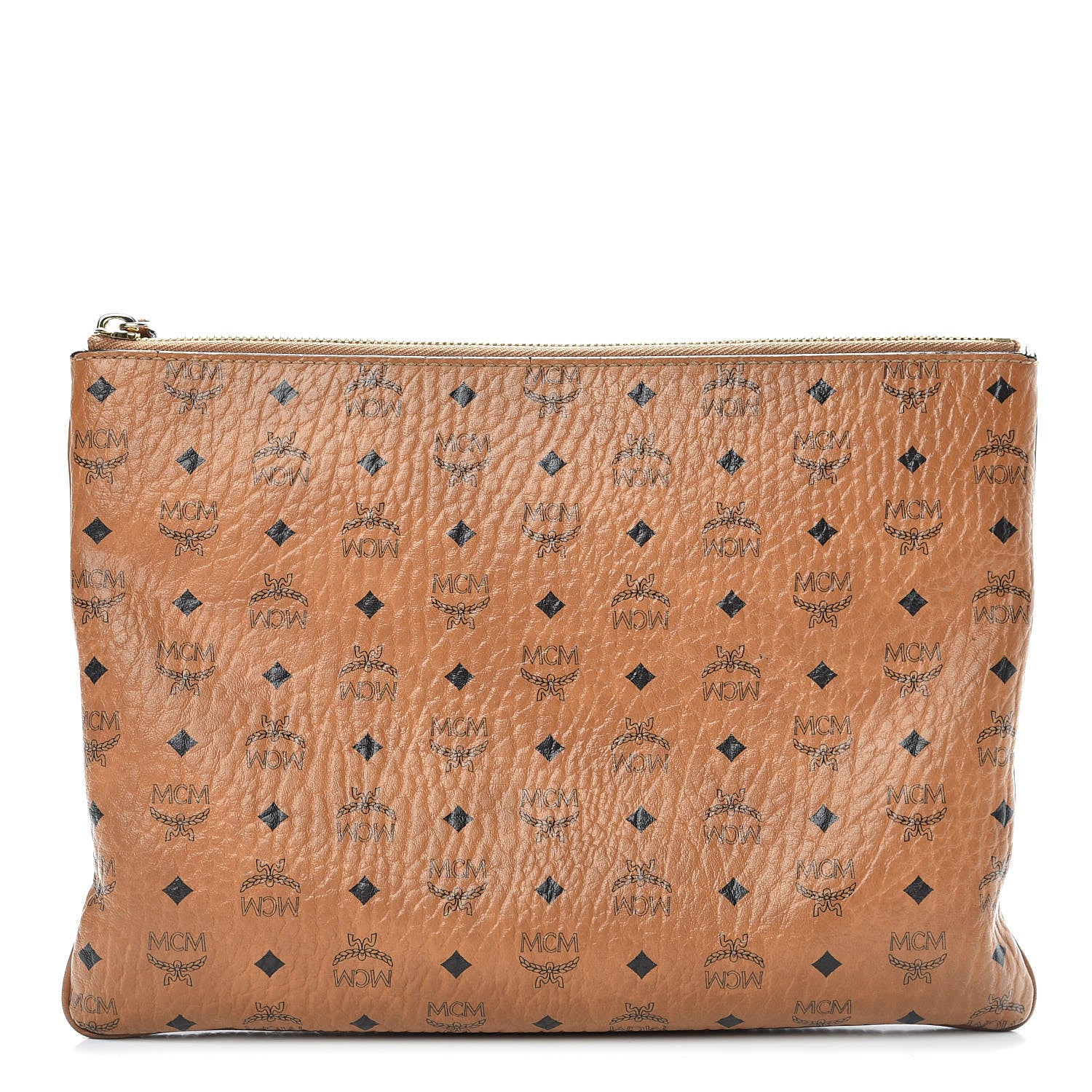 MCM Visetos Original Medium Pouch Cognac 1 of 17