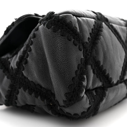 Chanel Calfskin Crochet Large Chanel 19 Flap Black 9 of 10