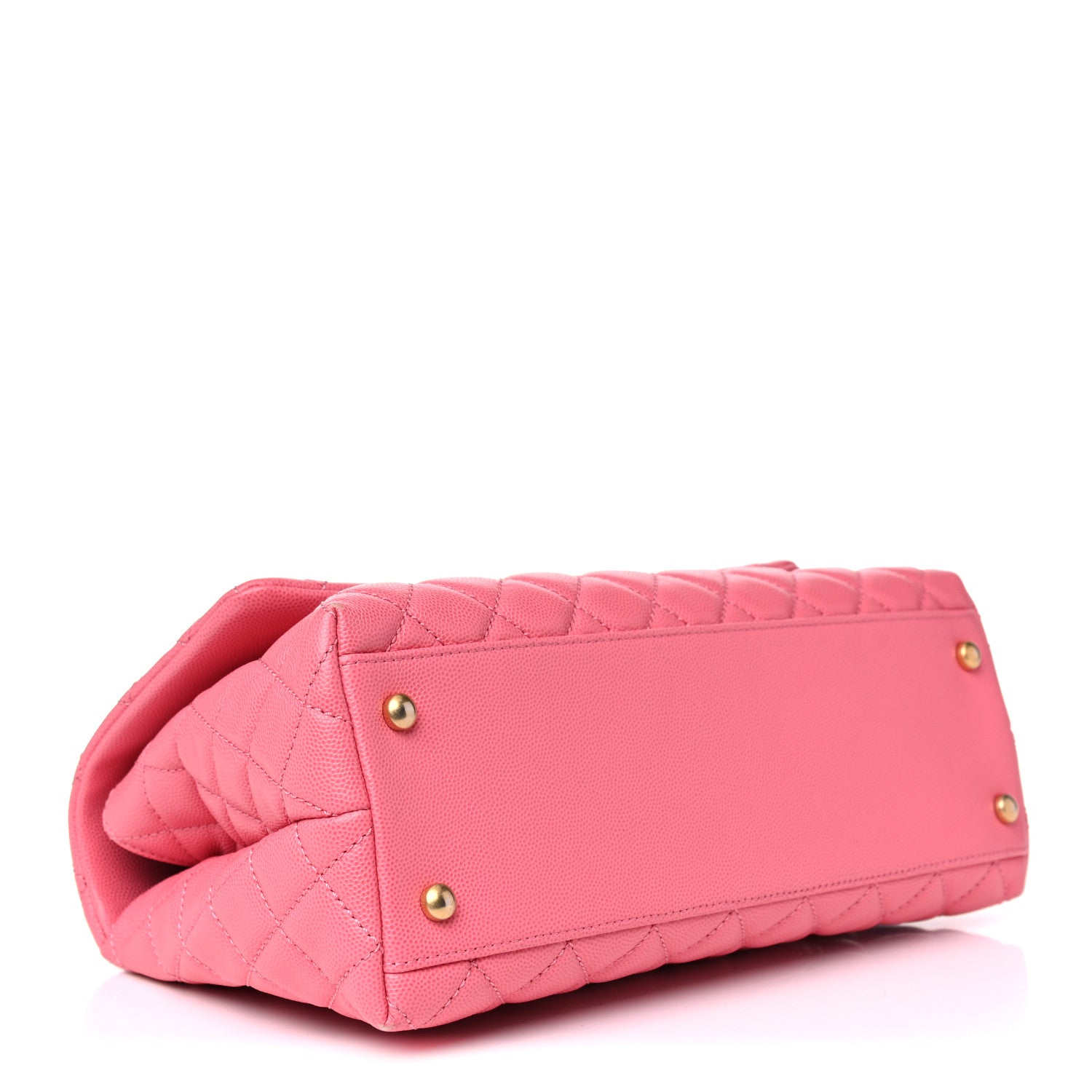 Chanel Caviar Quilted Small Coco Handle Flap Pink 7 of 15