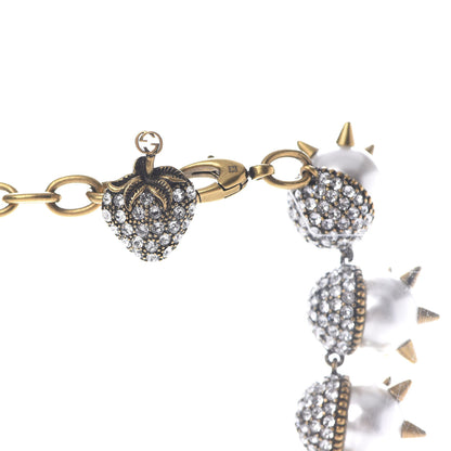 Gucci Spike Embellished Pearl Necklace 4 of 5