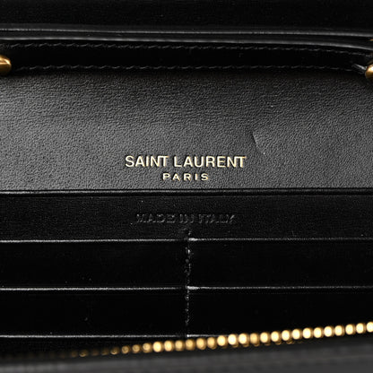 Saint Laurent Smooth Calfskin Le Maillon Chain Wallet Black 6 of 11
