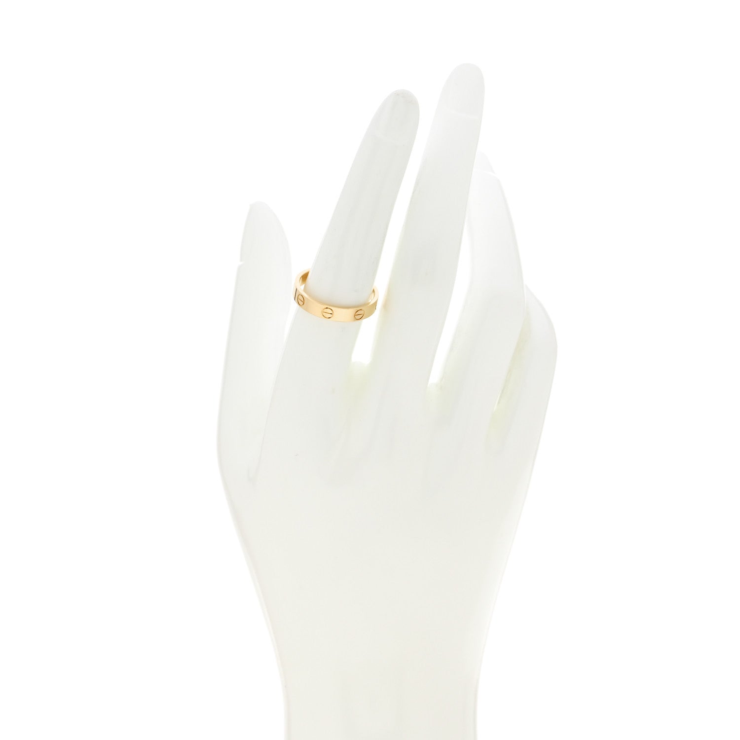 Cartier 18K Yellow Gold 3.5mm LOVE Wedding Band Ring 56 7.75 2 of 5