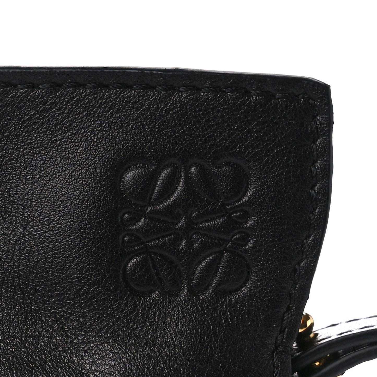 Calfskin Mini Flamenco Knot Clutch Black