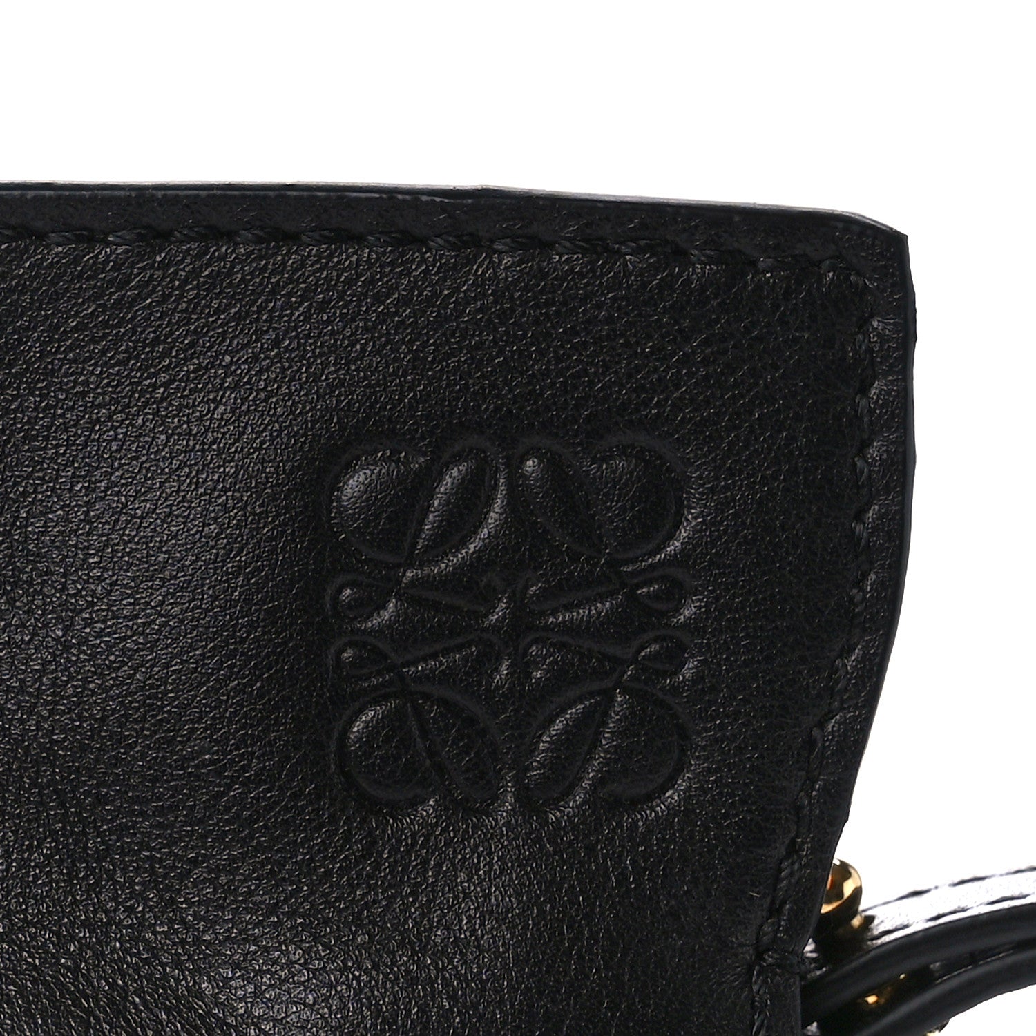 Loewe Calfskin Mini Flamenco Knot Clutch Black 7 of 10