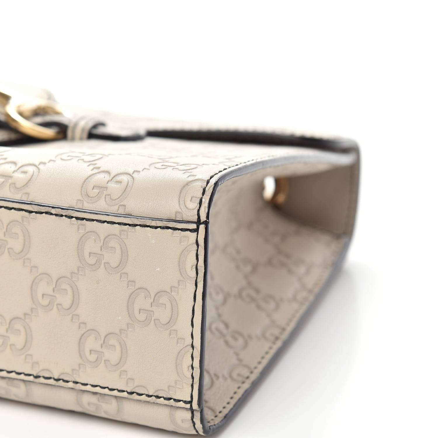 Gucci Guccissima Signature Medium Emily Chain Shoulder Bag Mystic White 11 of 14