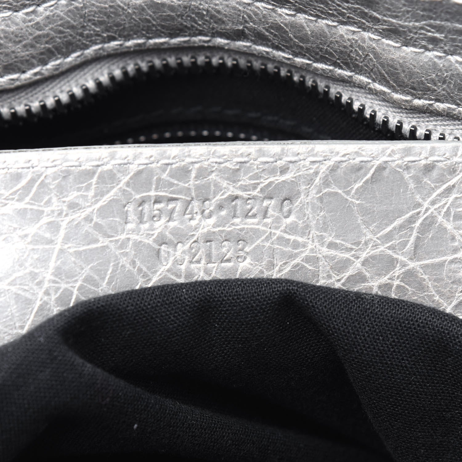 Balenciaga Metallic Agneau Classic Palladium Hardware City Silver 7 of 13