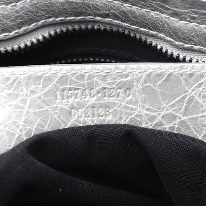 Balenciaga Metallic Agneau Classic Palladium Hardware City Silver 7 of 13