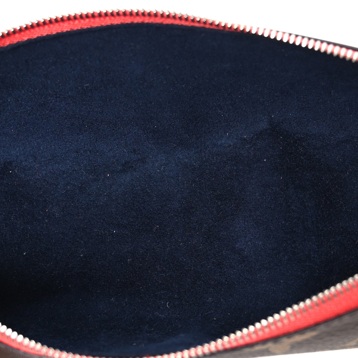Monogram Elizabeth Pencil Pouch Red