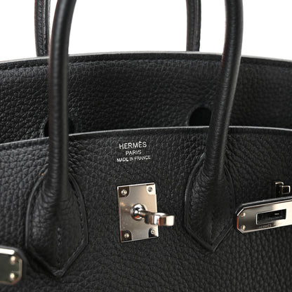 Hermes Togo Birkin 25 Black 6 of 12