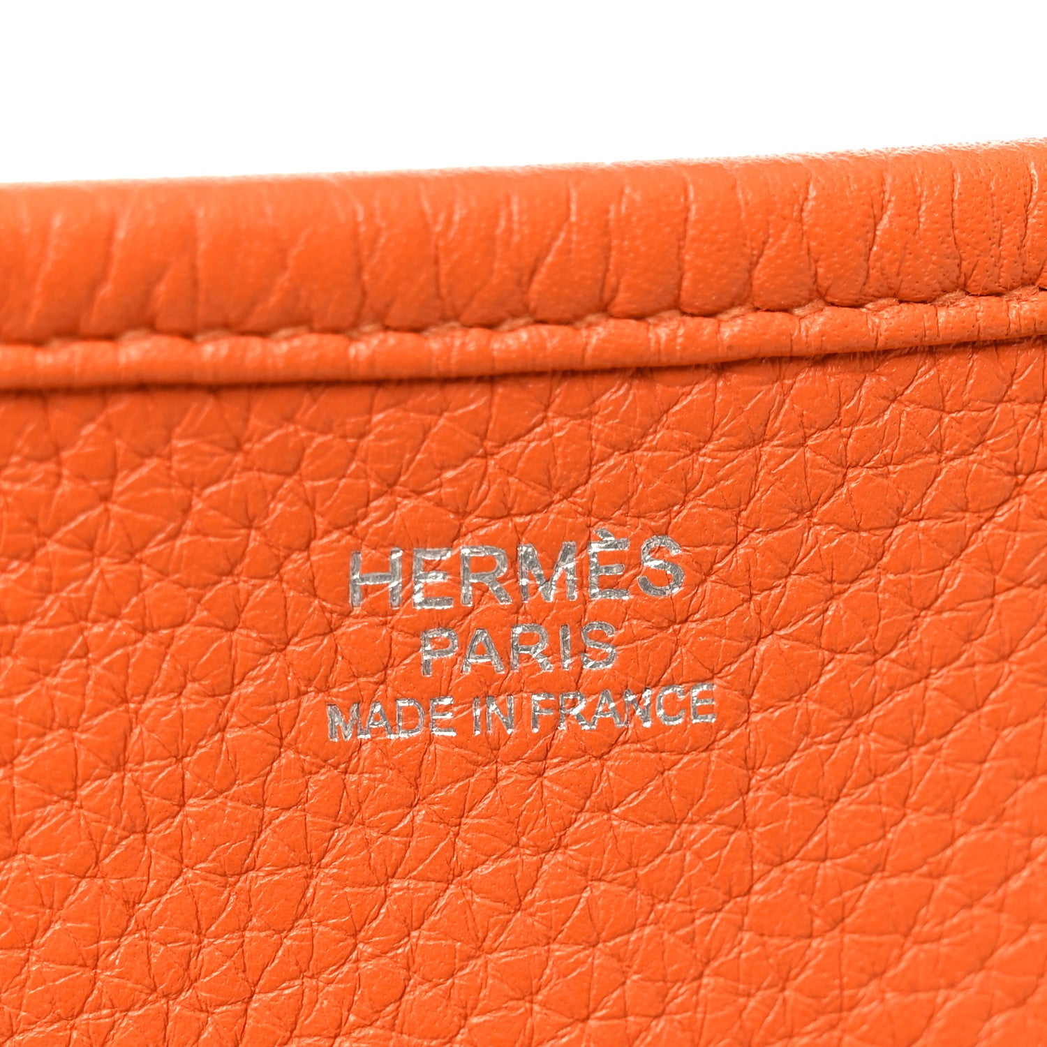 Hermes Taurillon Clemence Evelyne III GM Orange 6 of 10