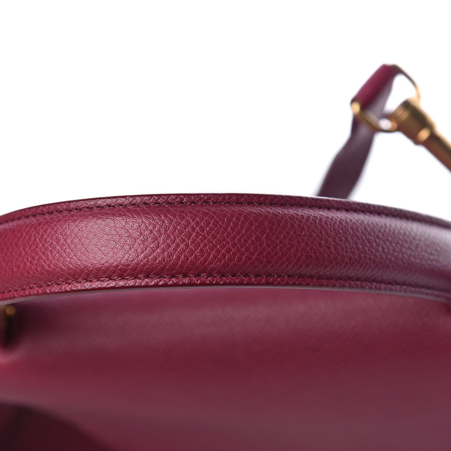 Grained Calfskin Micro Belt Bag Plum