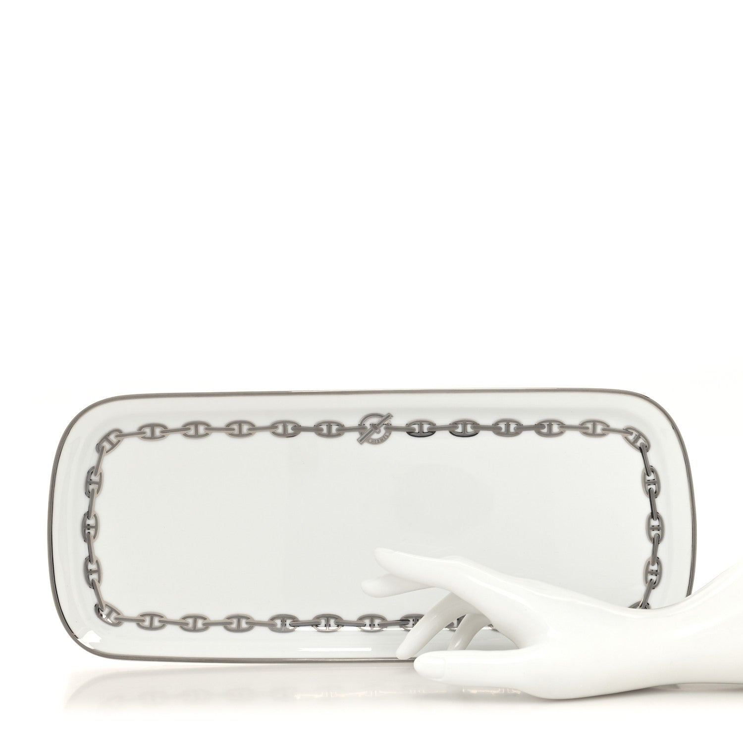 Hermes Porcelain Chaine d' Ancre Plate 2 of 8
