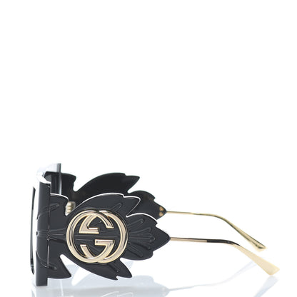 Gucci Acetate Square Frame Wing Sunglasses GG0535S Black 3 of 7