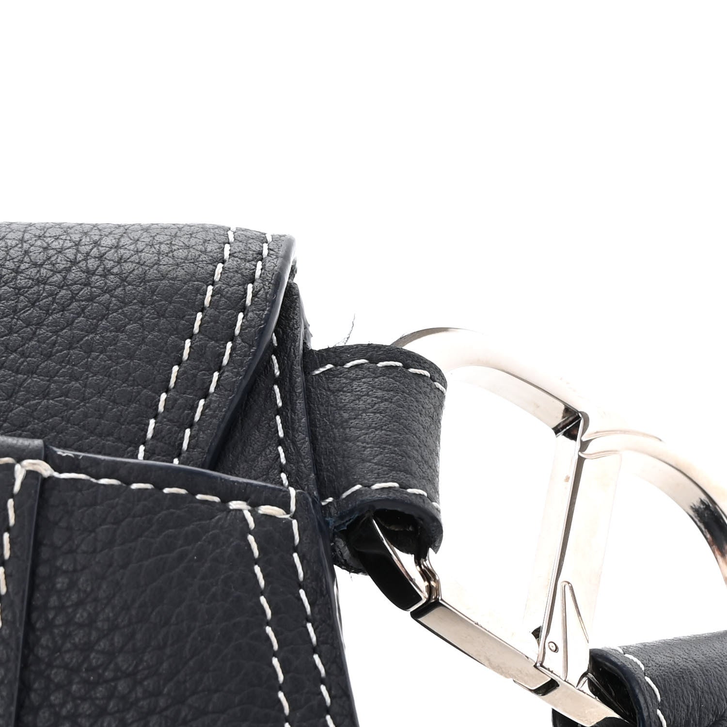 Christian Dior X KAWS Grained Calfskin Saddle Wristlet Blue 9 of 12