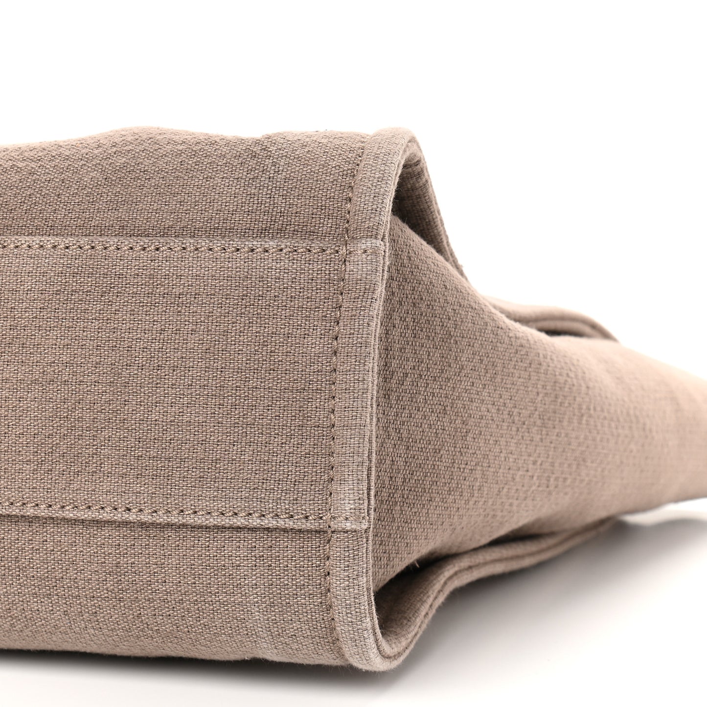 Canvas Small Deauville Tote Beige Brown