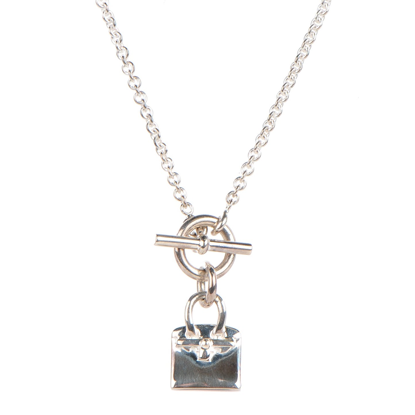 Sterling Silver Birkin Amulette Pendant Necklace
