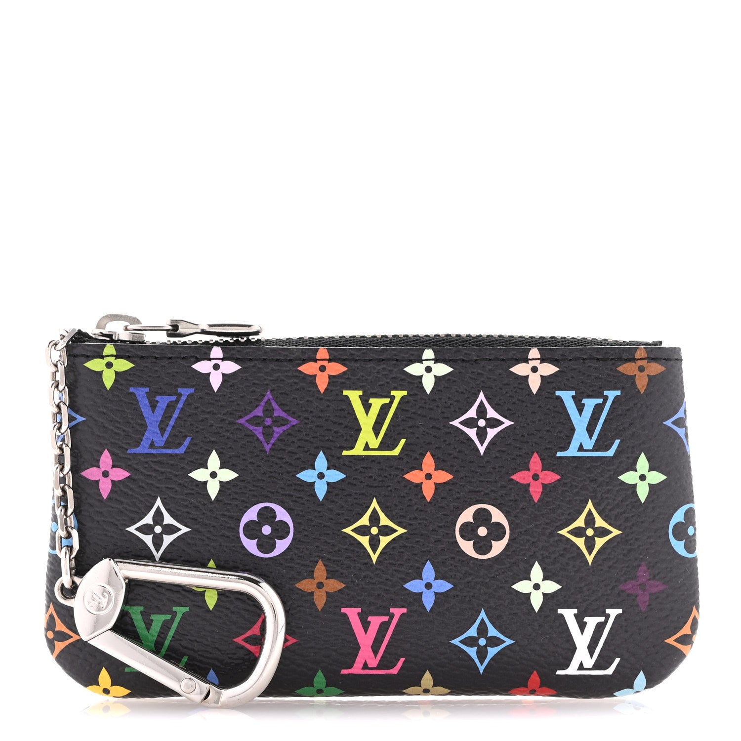 Louis Vuitton LV X TM Monogram Multicolor Key Pouch Black 1 of 9