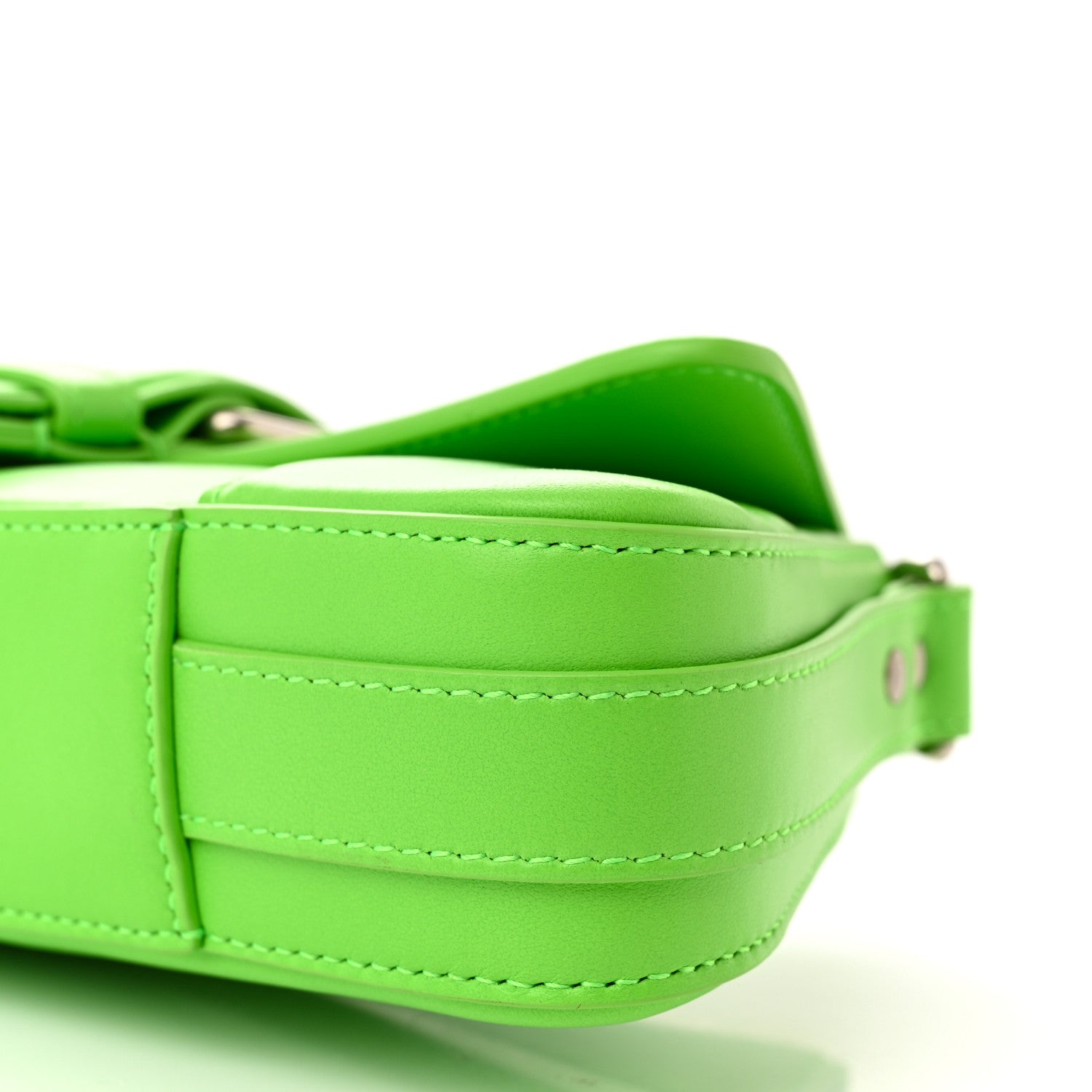 Balenciaga Smooth Calfskin Small Lindsay Shoulder Bag Acid Green 10 of 12
