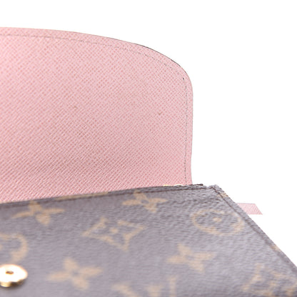 Louis Vuitton Monogram Emilie Wallet Rose Ballerine 10 of 14