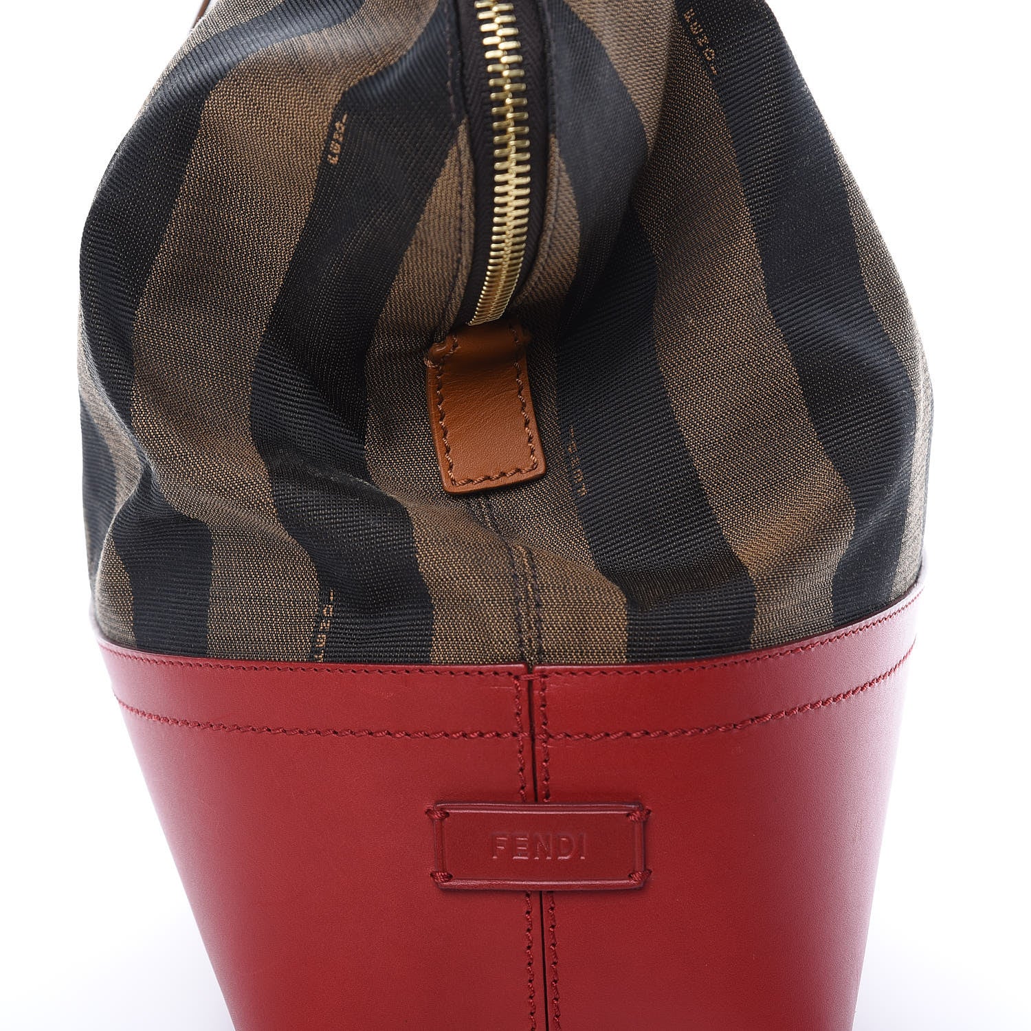 Fendi Pequin Cuoio Vegetale 2Bag Tobacco Rosso Blue Mirto Miele 11 of 25