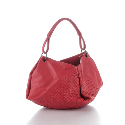 Bottega Veneta Nappa Intrecciato Aquilone Fortune Cookie Hobo Red 3 of 9