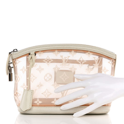 Louis Vuitton Monogram Transparence Transparent Lockit Clutch White 2 of 12
