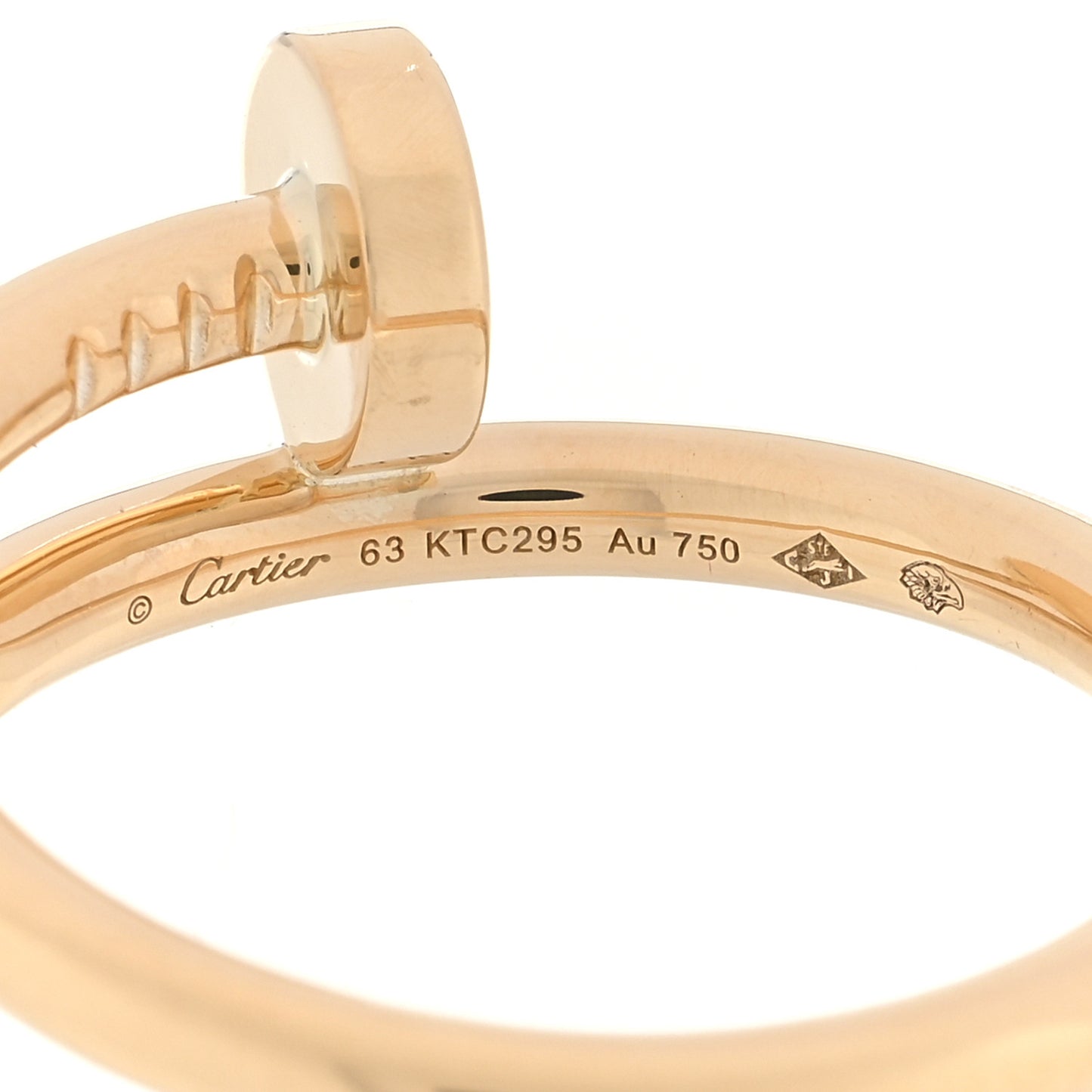 18K Yellow Gold Juste Un Clou Ring 63 10.25