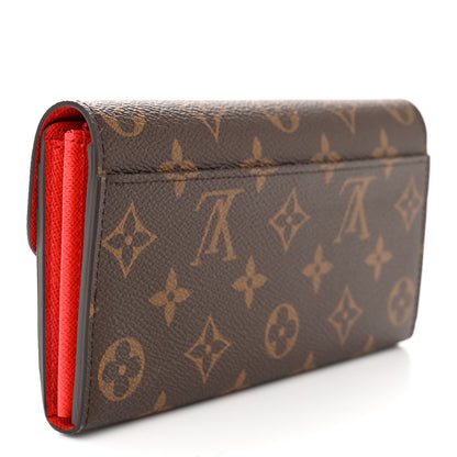 Louis Vuitton LOUIS VUITTON Monogram Sarah Wallet NM Coquelicot 3 of 6