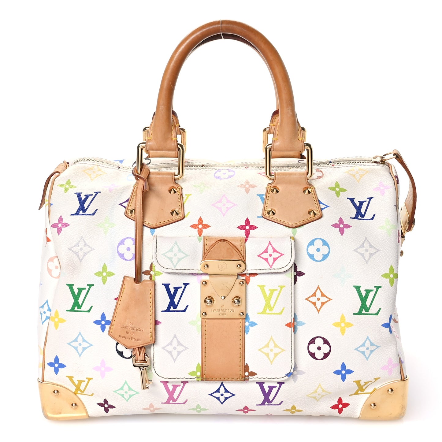 Monogram Multicolor Speedy 30 White