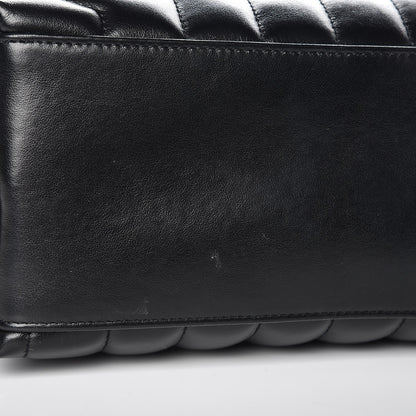Saint Laurent Calfskin Y Quilted Monogram Medium Loulou Chain Satchel Black 9 of 9