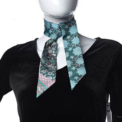 Hermes Silk Tapis Persans Twilly Lagon Vert Rose 2 of 5