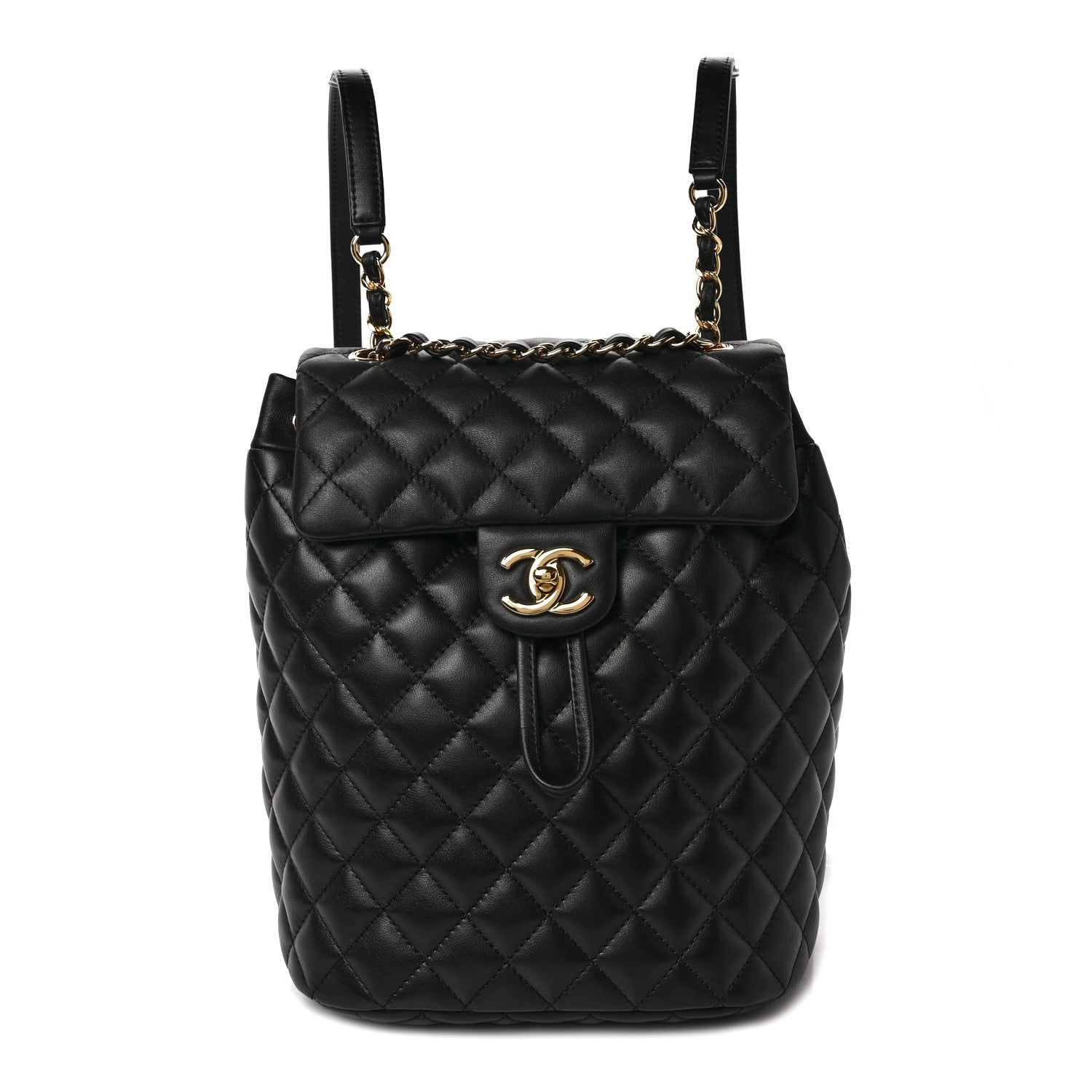 Chanel Lambskin Quilted Small Urban Spirit Backpack Black 1 of 9