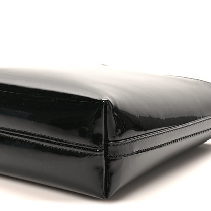 Saint Laurent Patent Calfskin Mini Rendez-Vous Hobo Black 8 of 8