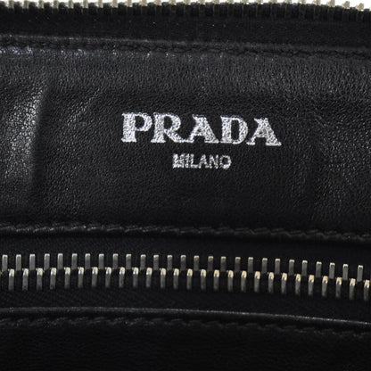 Prada Saffiano Passport Wallet Travel Bag Black 8 of 10