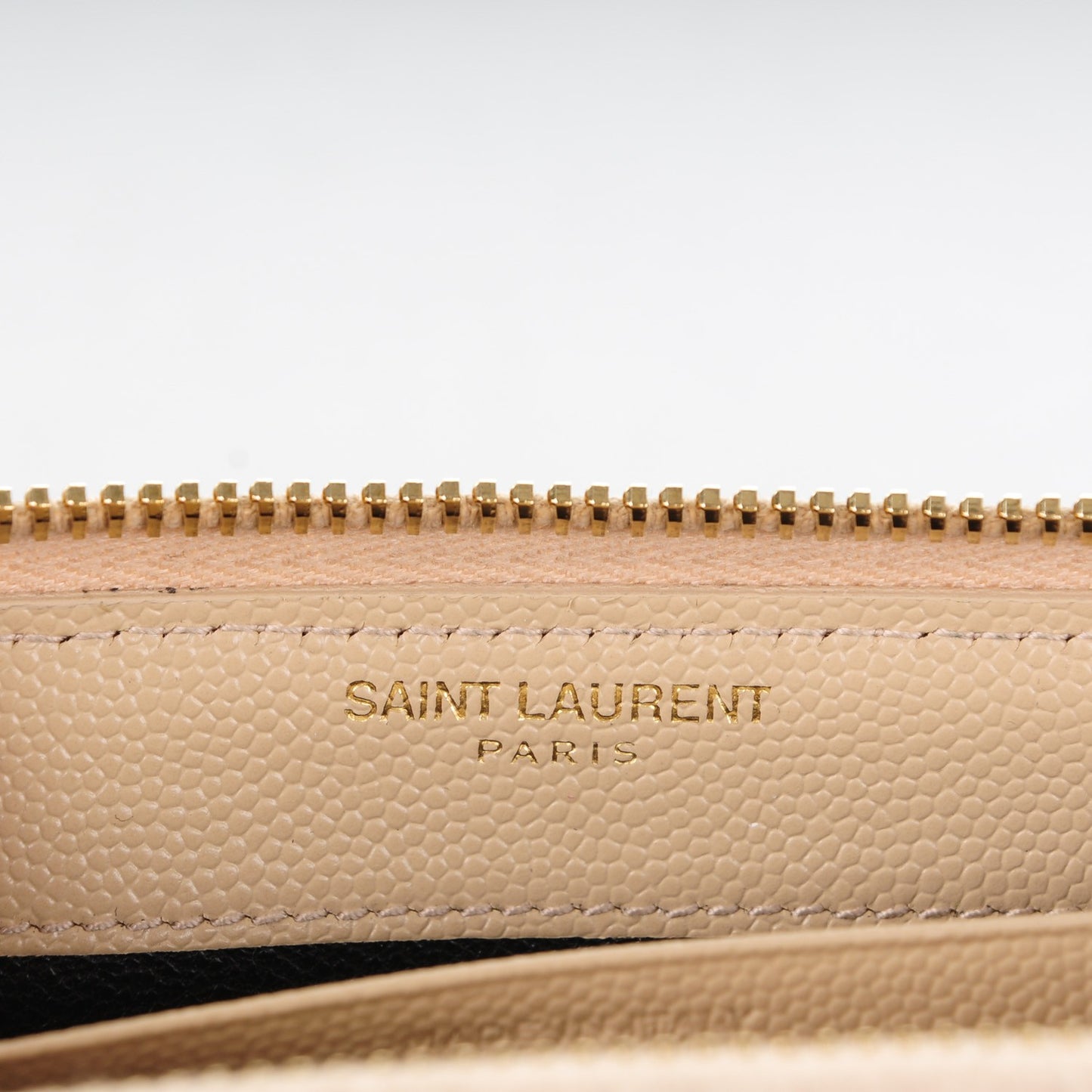 Grain De Poudre Matelasse Chevron Monogram Zip Around Wallet Powder