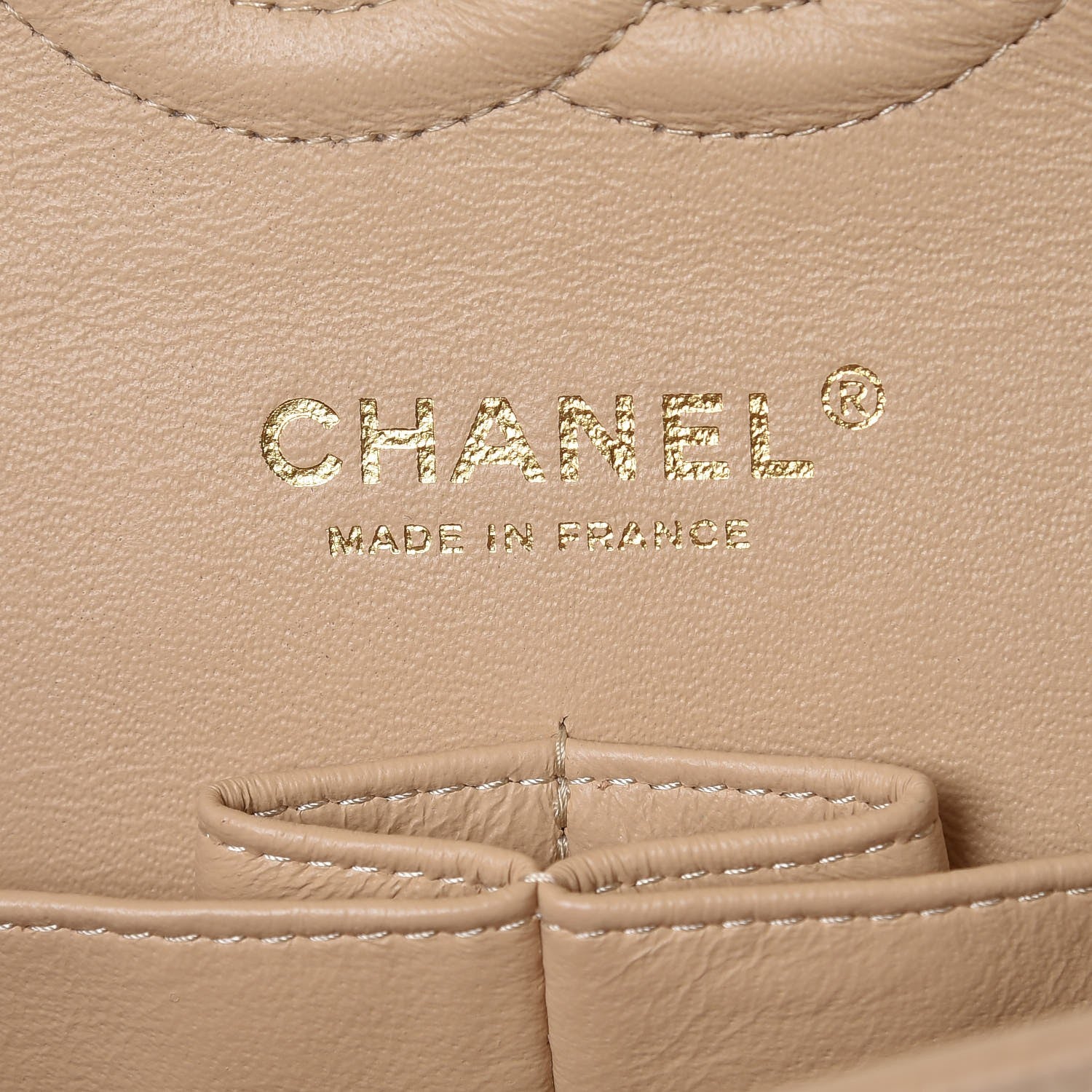 Chanel Caviar Quilted Medium Double Flap Beige Clair 6 of 8