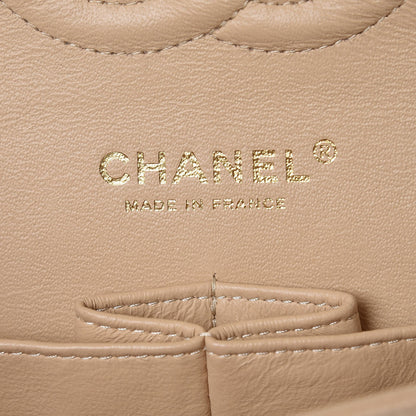 Chanel Caviar Quilted Medium Double Flap Beige Clair 6 of 8