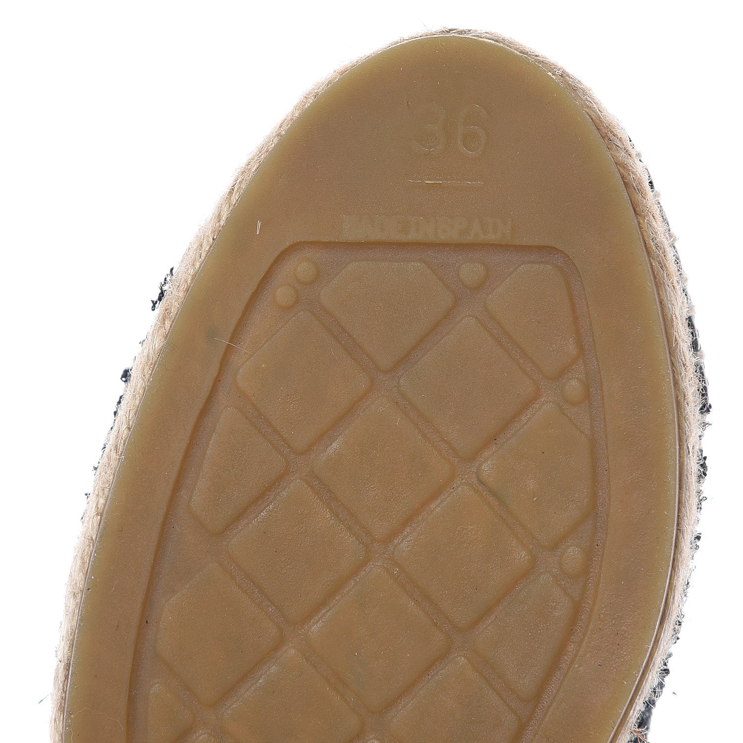 Chanel Fabric Patent Calfskin CC Espadrilles 36 Black 8 of 9