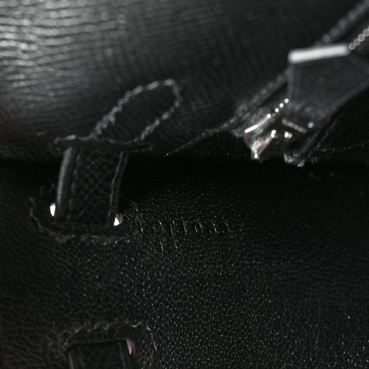 Hermes Epsom Kelly Sellier 25 Black 7 of 10