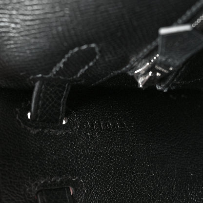 Hermes Epsom Kelly Sellier 25 Black 7 of 10