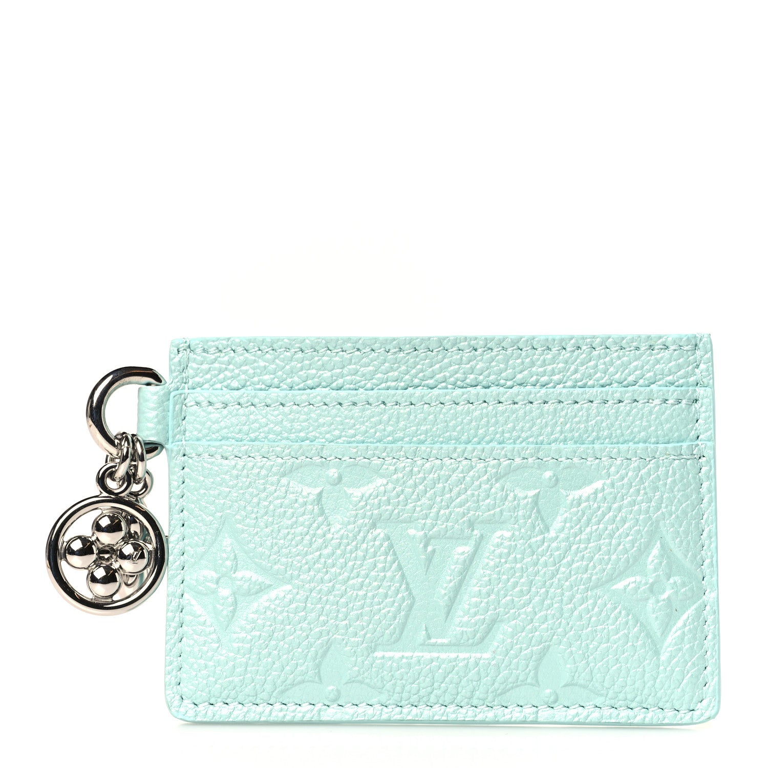 Louis Vuitton Empreinte Monogram LV Charms Card Holder Pearly Lagoon Turquoise 1 of 6