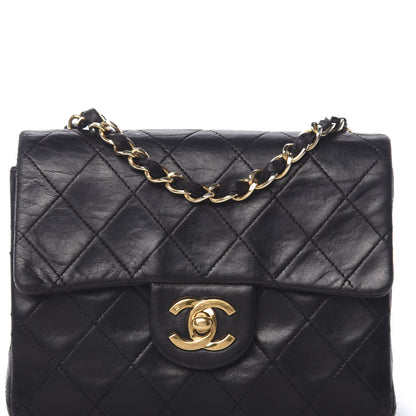 Chanel Lambskin Quilted Mini Square Flap Black 11 of 12