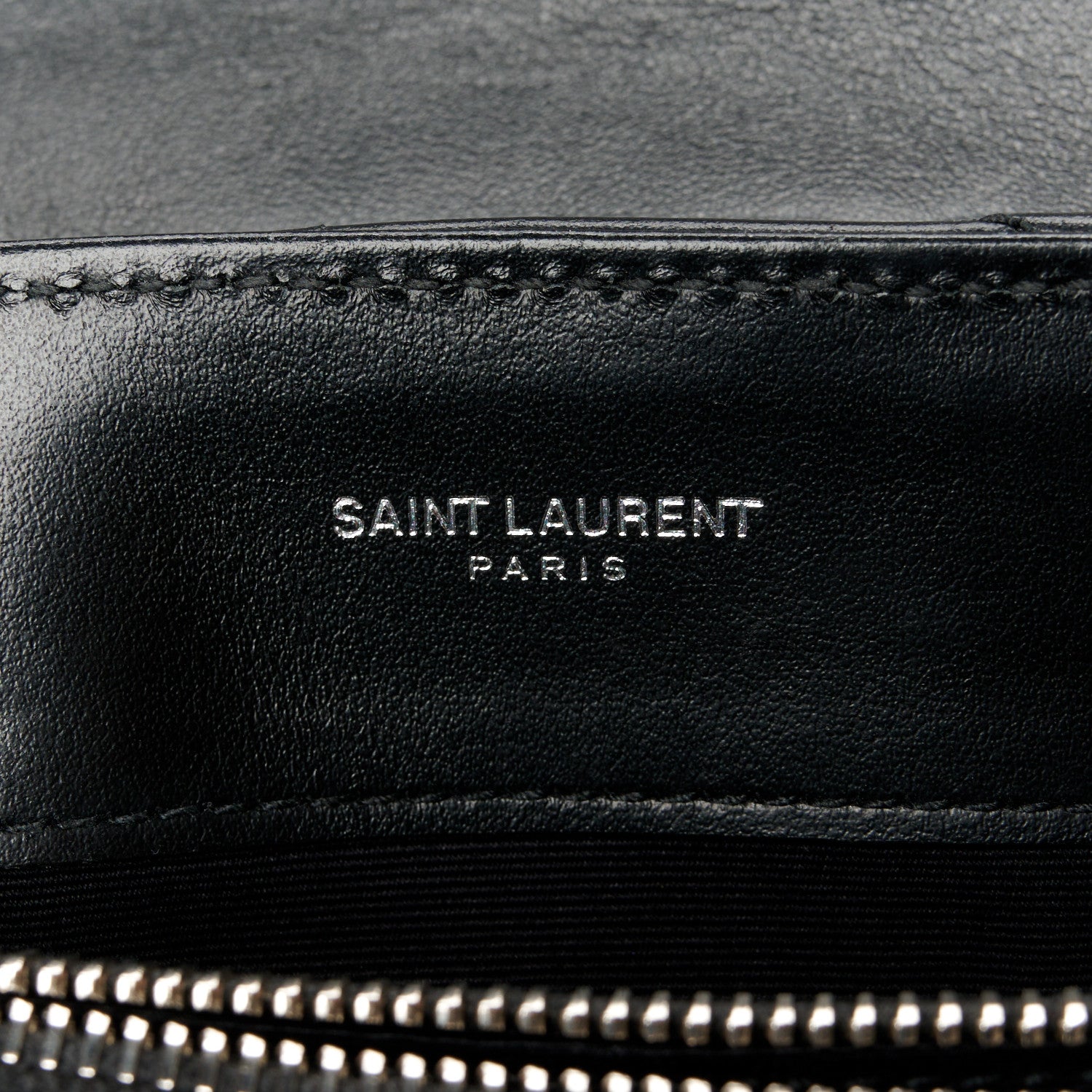 Saint Laurent Calfskin Y Quilted Monogram Small Loulou Chain Satchel Black 6 of 13
